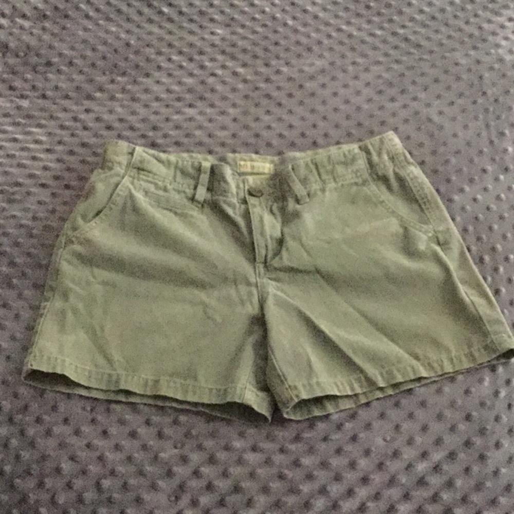 Button Up Khaki Shorts